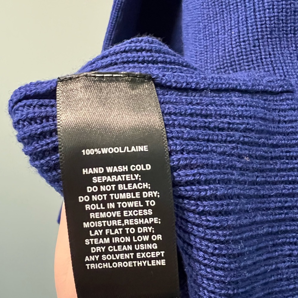 Cobalt Lafayette 148 wool sweater - Picture 6 of 6